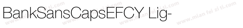 BankSansCapsEFCY Lig字体转换